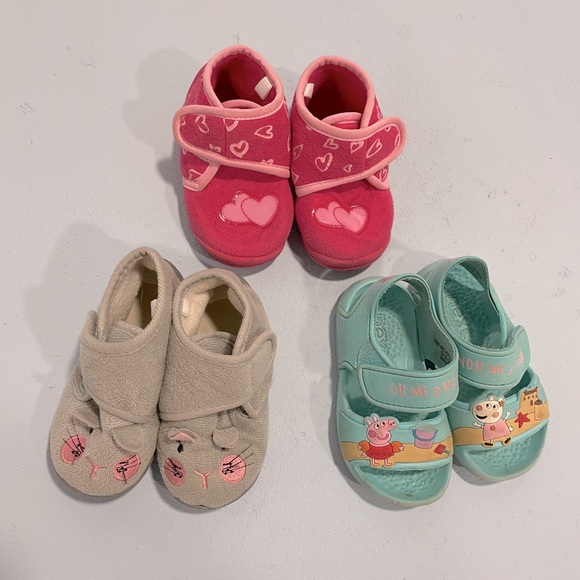 Next Level Apparel Other - Bundle of three pair Girl Toddler Shoes Peppa Pig
